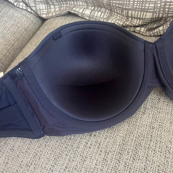 Meleneca Women's Underwire Smooth Multi-Way Uplift Padded Push up strapless Bra - Picture 3 of 5